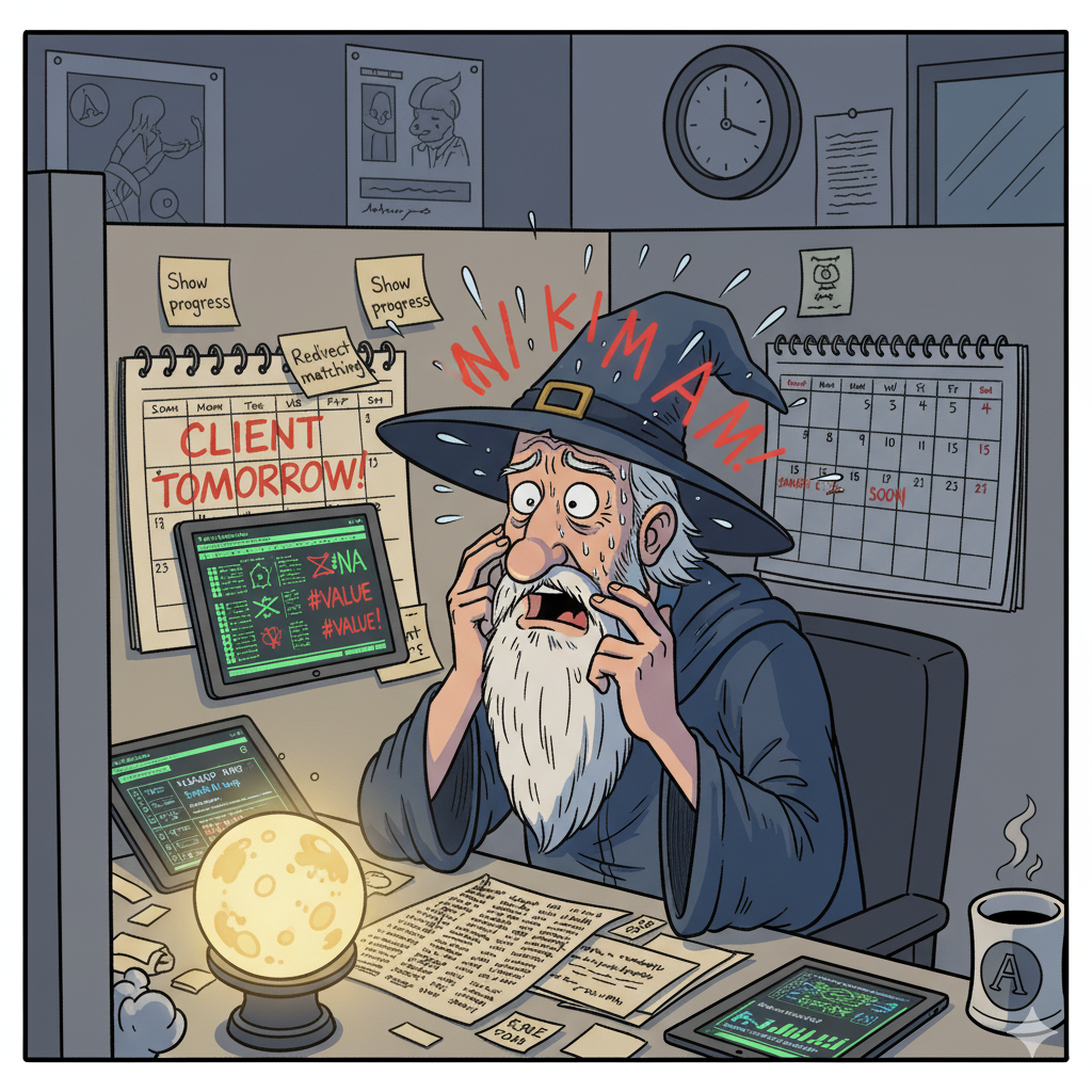 Stressed about tomorrow's client meeting