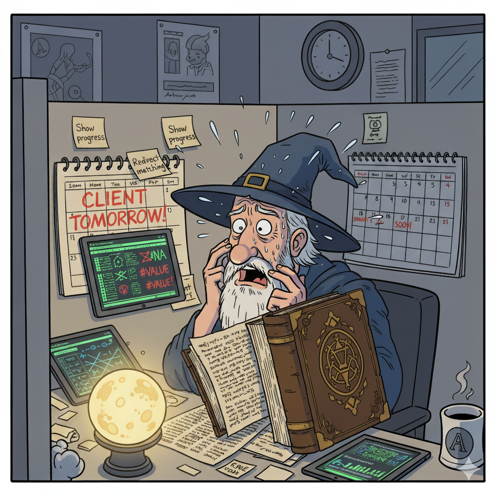 Frantically building Excel formulas