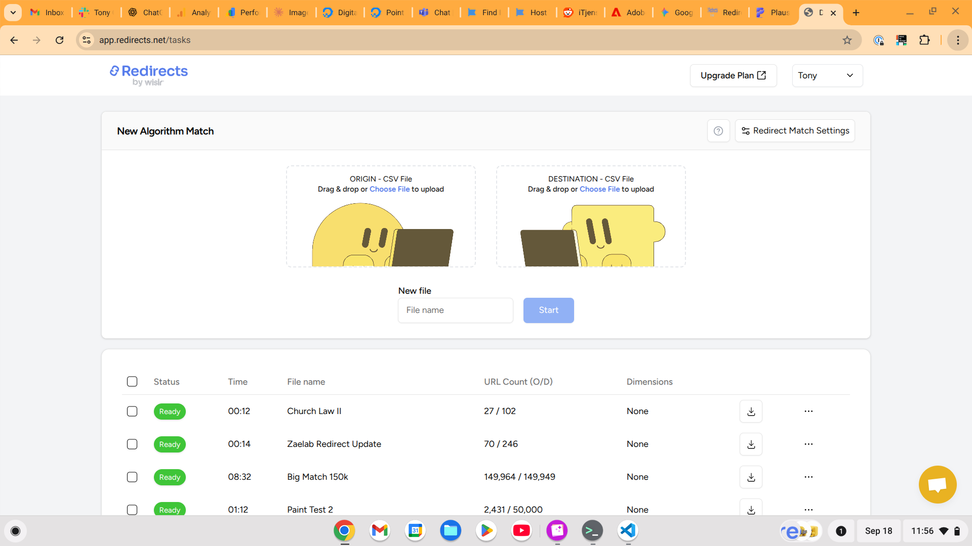Redirects.net Dashboard