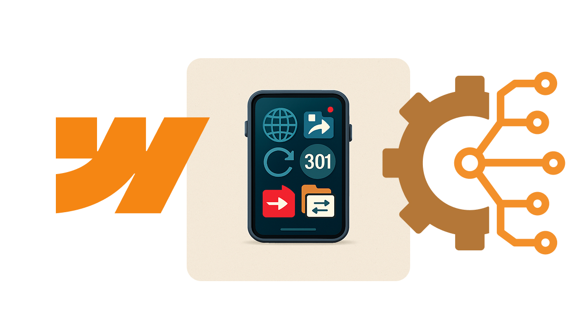 Comprehensive guide to implementing 301 redirects in Webflow including technical specifications and bulk import methods